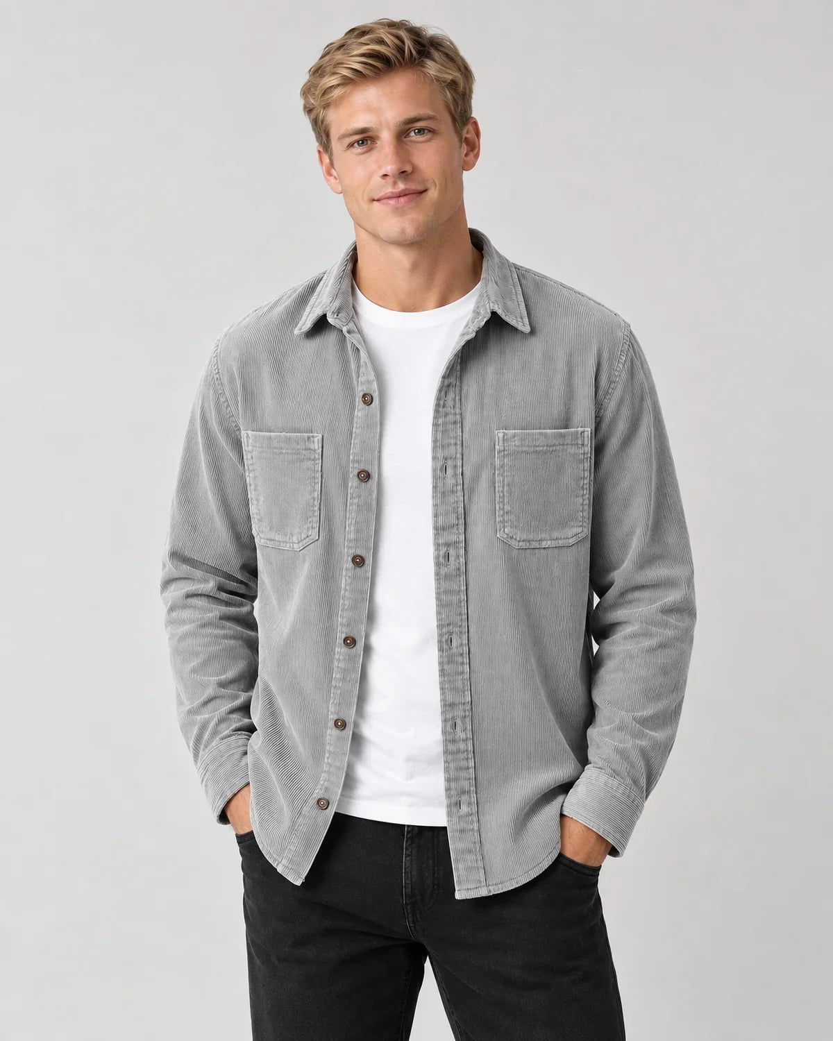 Fraser | Men's Shirt Jacket with Flap Chest Pockets