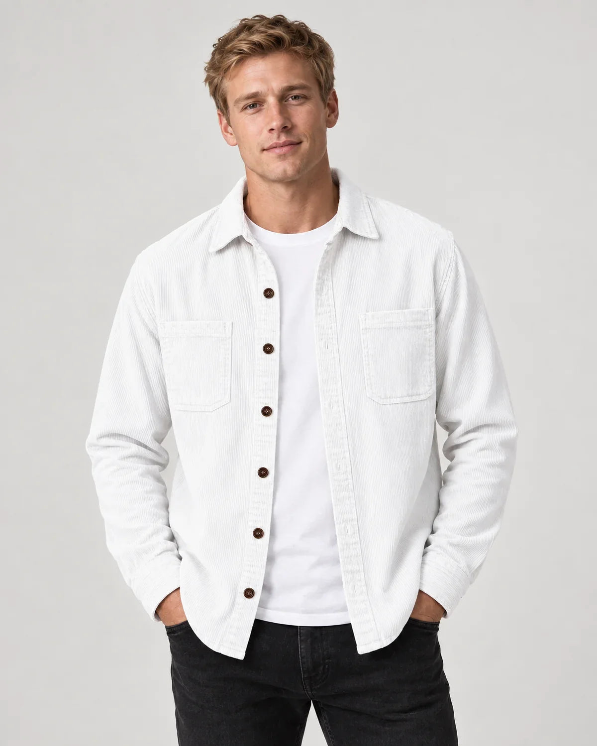 Fraser | Men's Shirt Jacket with Flap Chest Pockets