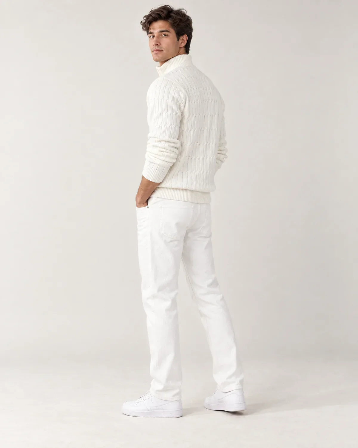 Emory | Men's Quarter-Zip Sweater Funnel Neck Pullover