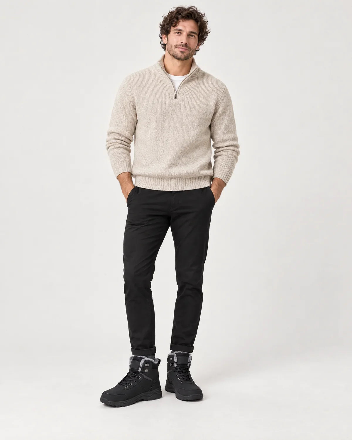 Garrick | Men's Plush Lined Lace-Up Winter Ankle Boots