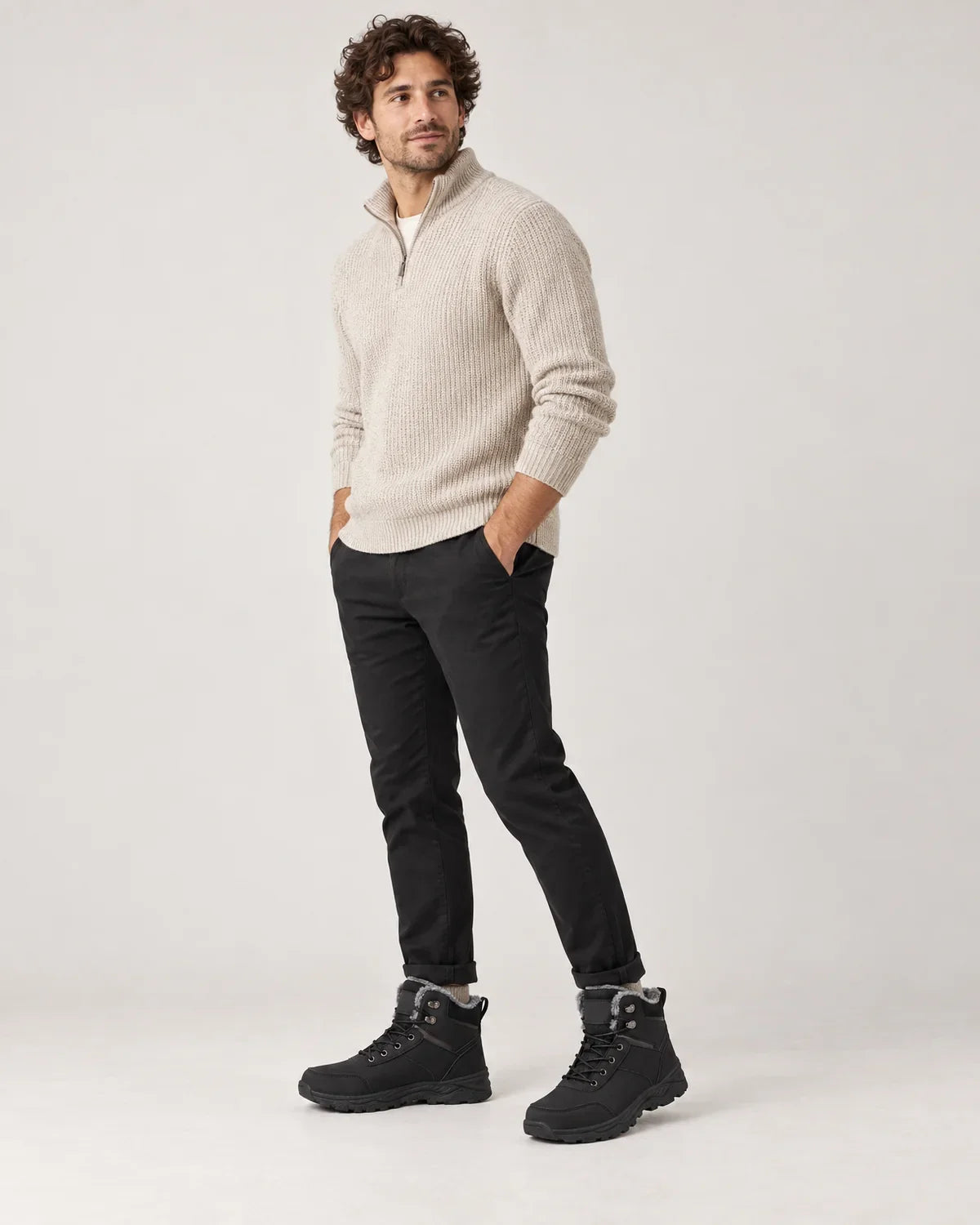 Garrick | Men's Plush Lined Lace-Up Winter Ankle Boots