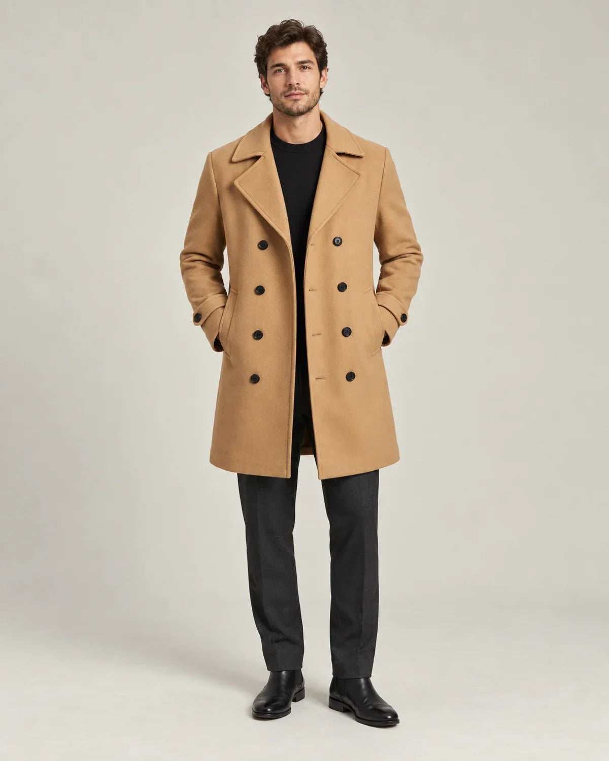 Merritt | Men's Double-Breasted Peacoat