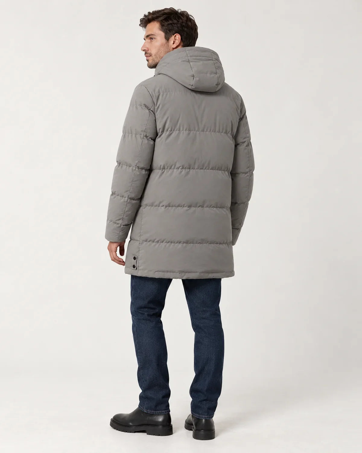 Thorne | Men's Hooded Longline Padded Parka Jacket