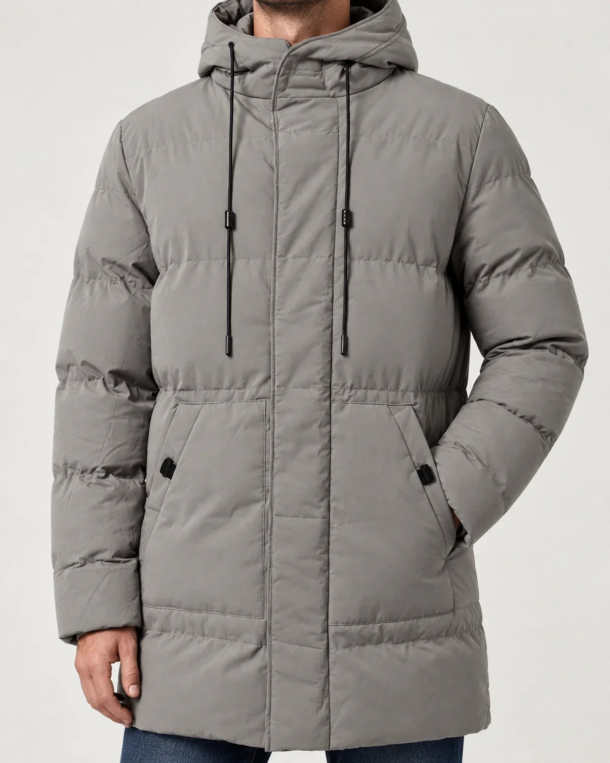 Thorne | Men's Hooded Longline Padded Parka Jacket