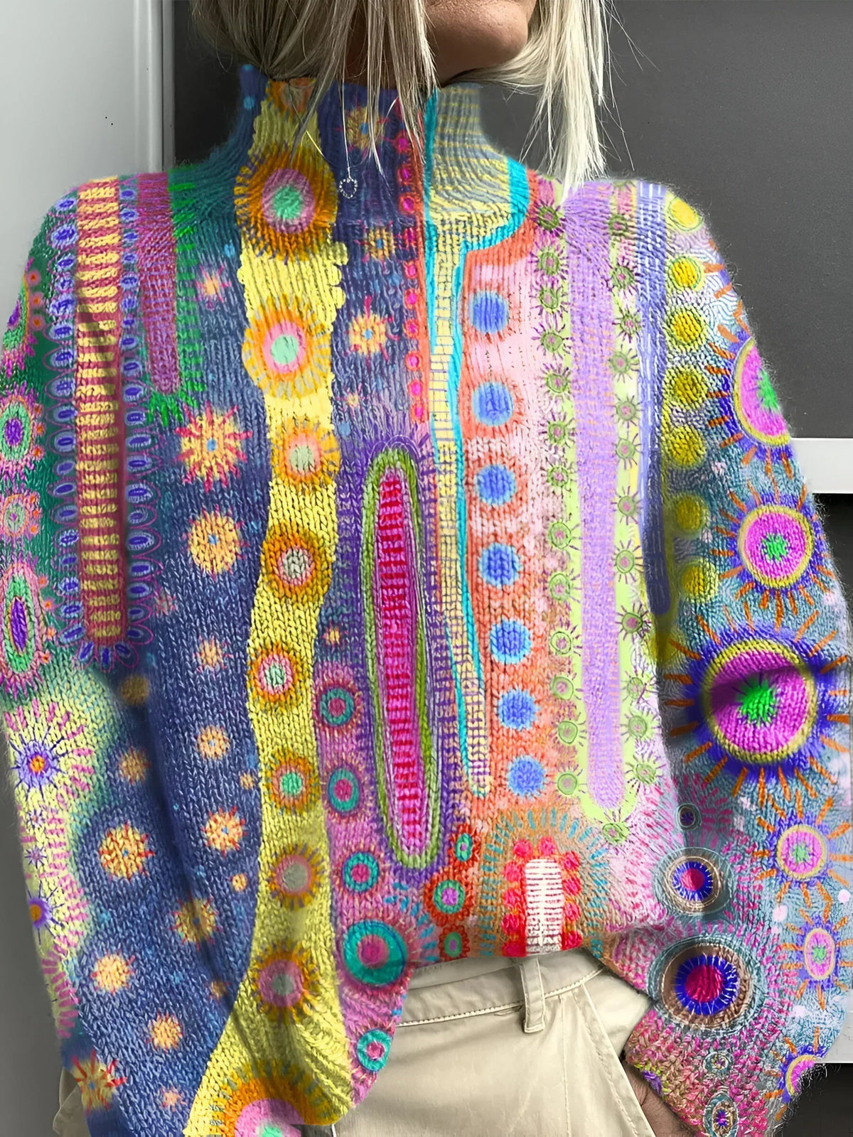 Jemma | Colorful Abstract Sweater