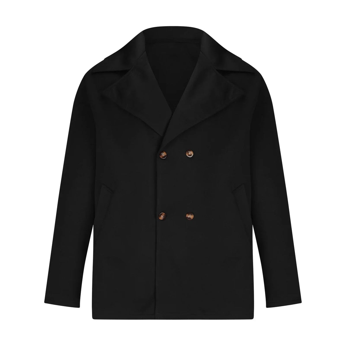 Shane | Men's Wool Blend Winter Coat Double Breasted Lapel Collar