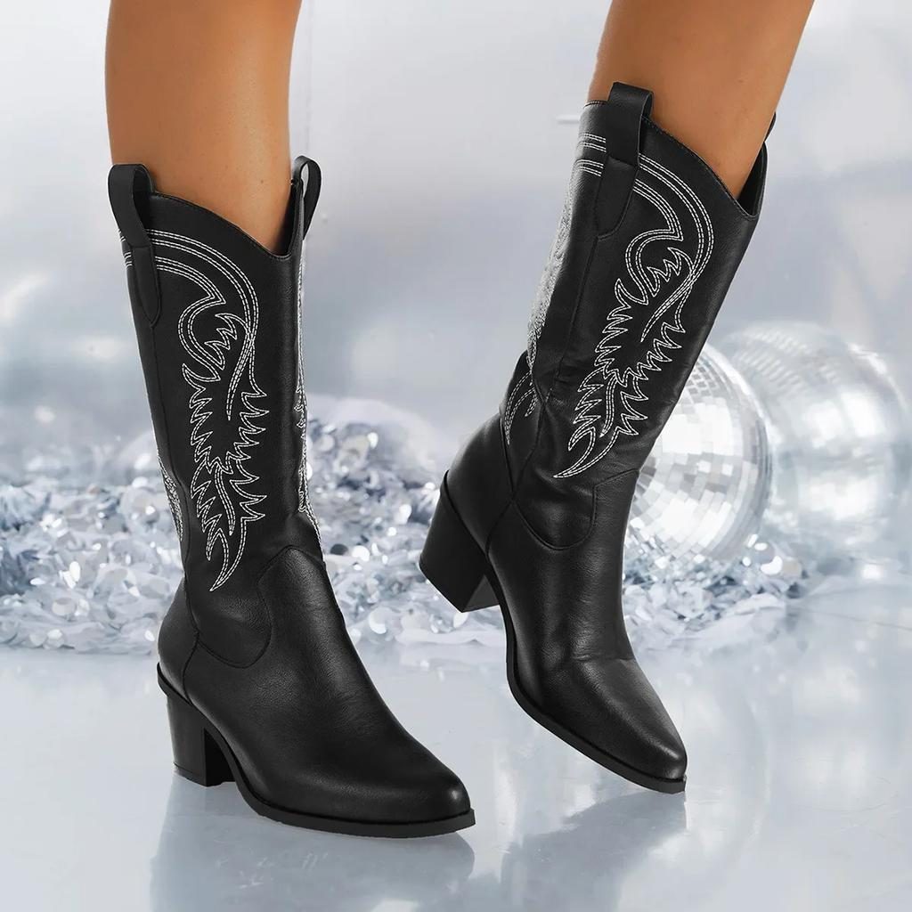 Alvaro | Women's Block Heel Cowboy Boots