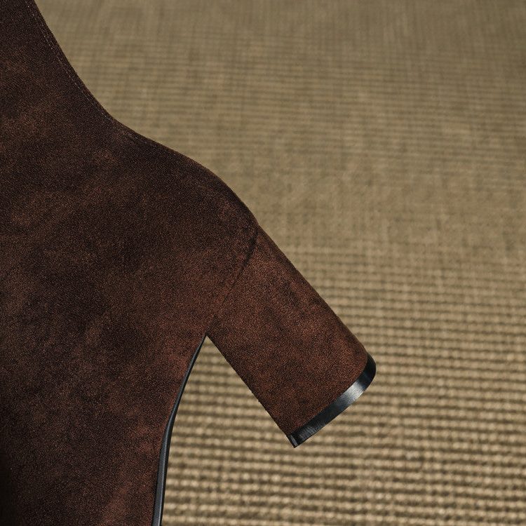 Amara | Women's Suede Ankle Boots with Block Heel