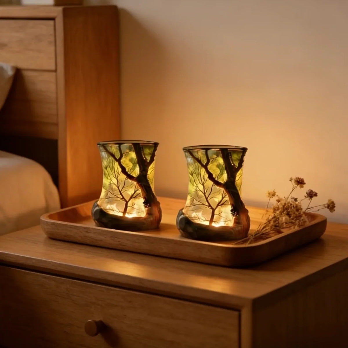 Ambient Lamp | Forest Shadow Projection & Warm LED
