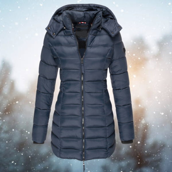 Brianna | Women's Long Winter Puffer Coat Hooded Quilted Parka