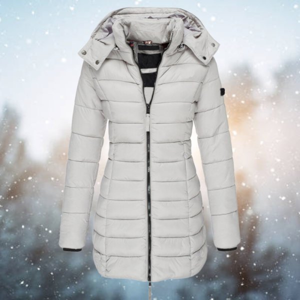 Brianna | Women's Long Winter Puffer Coat Hooded Quilted Parka