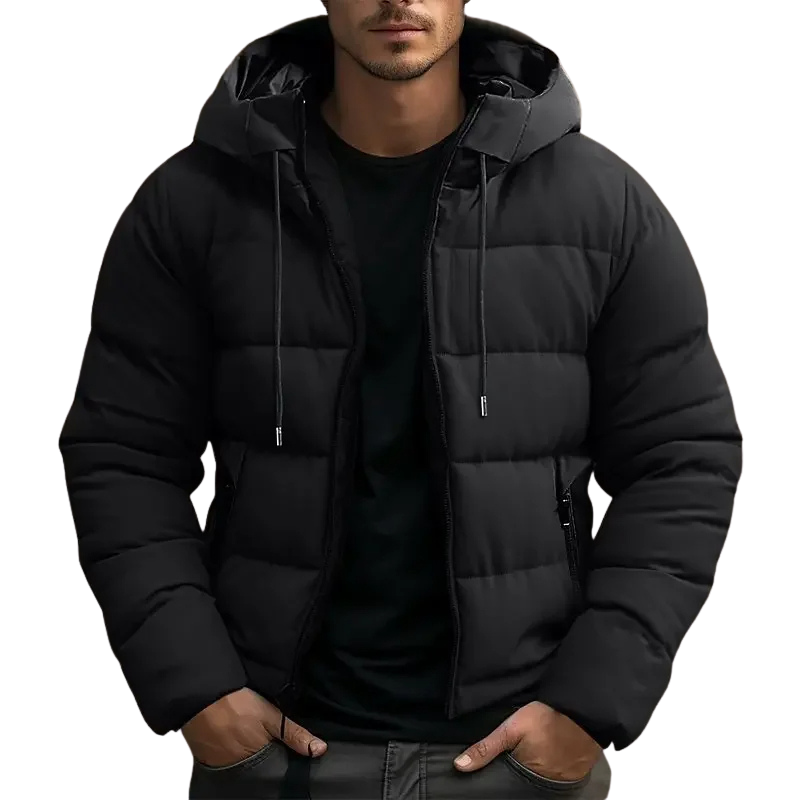 Reid | Men's Hooded Puffer Jacket Quilted Winter Coat