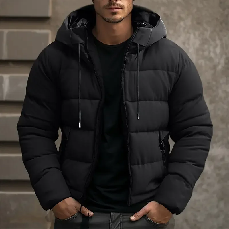 Reid | Men's Hooded Puffer Jacket Quilted Winter Coat