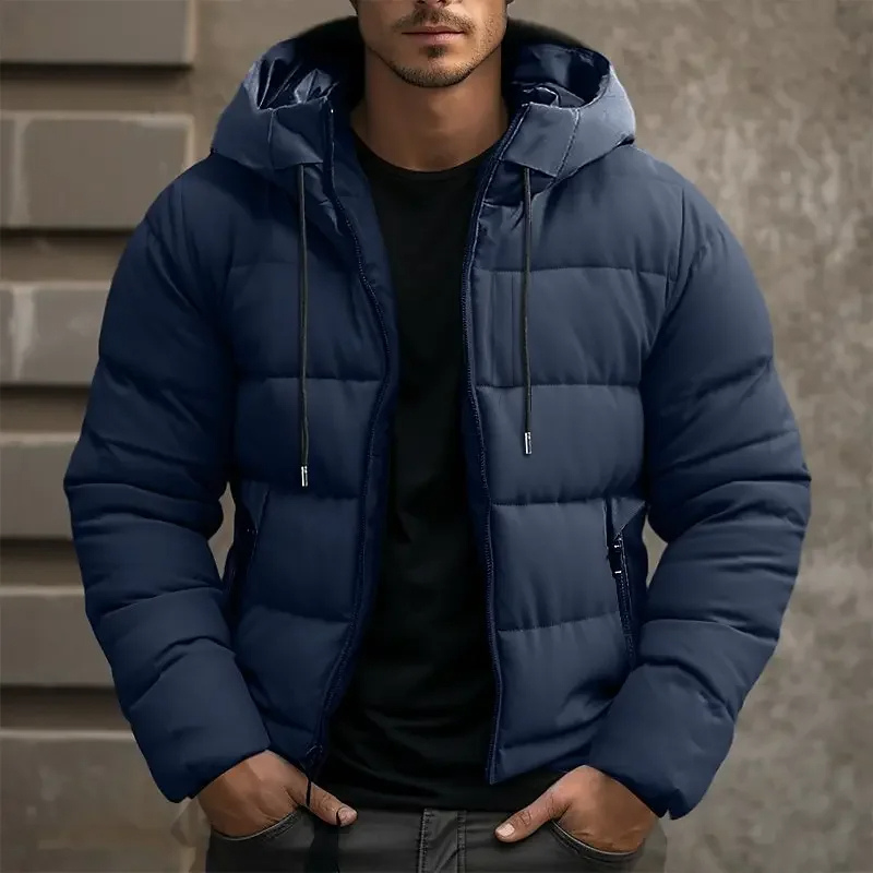 Reid | Men's Hooded Puffer Jacket Quilted Winter Coat