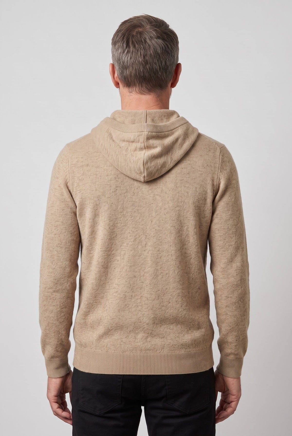 Angelo | Men's Knit Pullover Hoodie with Drawstring