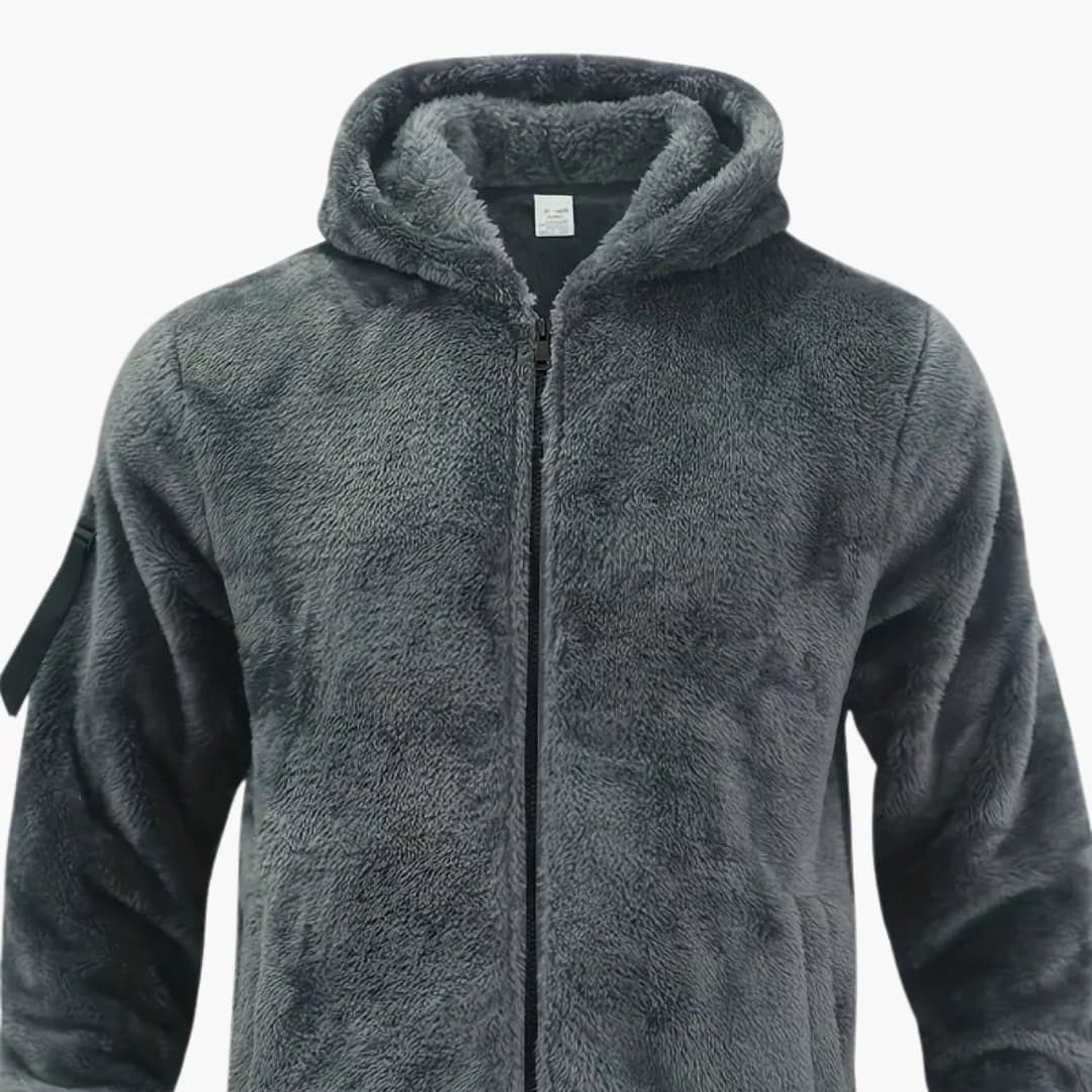 Anselm | Men's Teddy Oversized Zip-Up Jacket