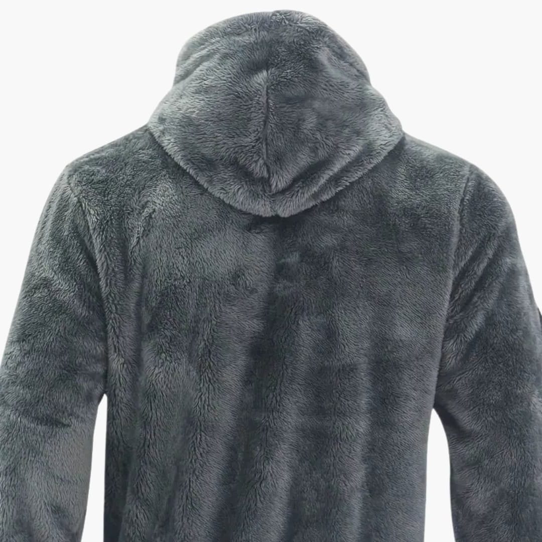 Anselm | Men's Teddy Oversized Zip-Up Jacket