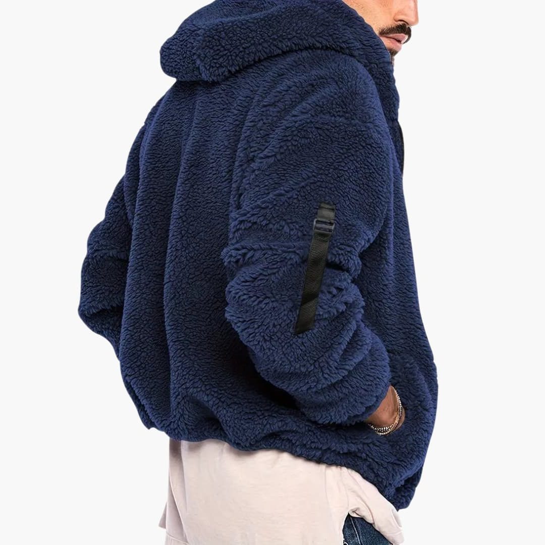 Anselm | Men's Teddy Oversized Zip-Up Jacket
