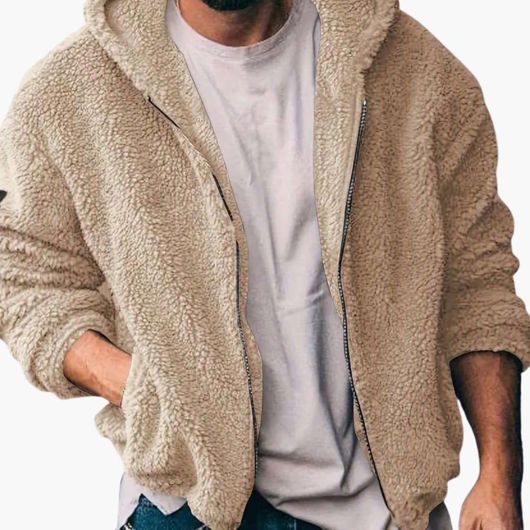 Anselm | Men's Teddy Oversized Zip-Up Jacket