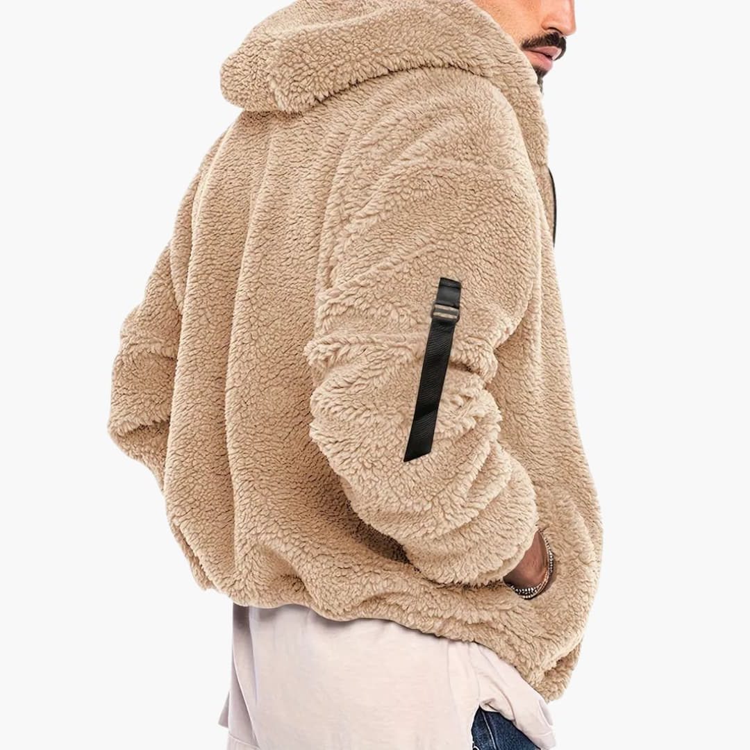 Anselm | Men's Teddy Oversized Zip-Up Jacket