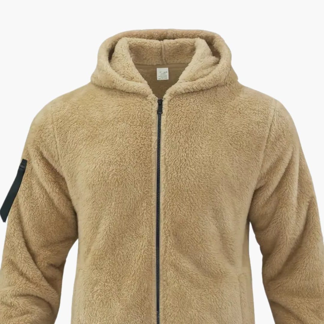 Anselm | Men's Teddy Oversized Zip-Up Jacket