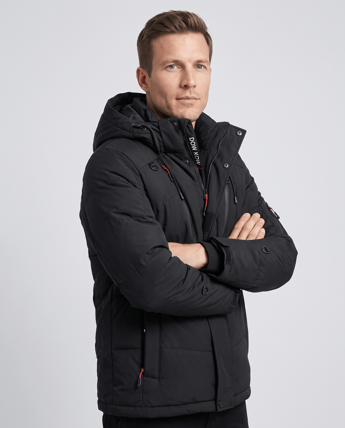 Hooded Puffer Jacket – Padded Design & Multi-Pocket Utility | Paolo