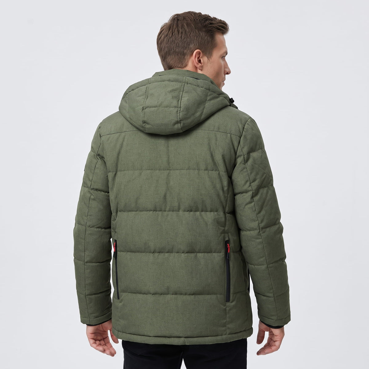 Hooded Puffer Jacket – Padded Design & Multi-Pocket Utility | Paolo
