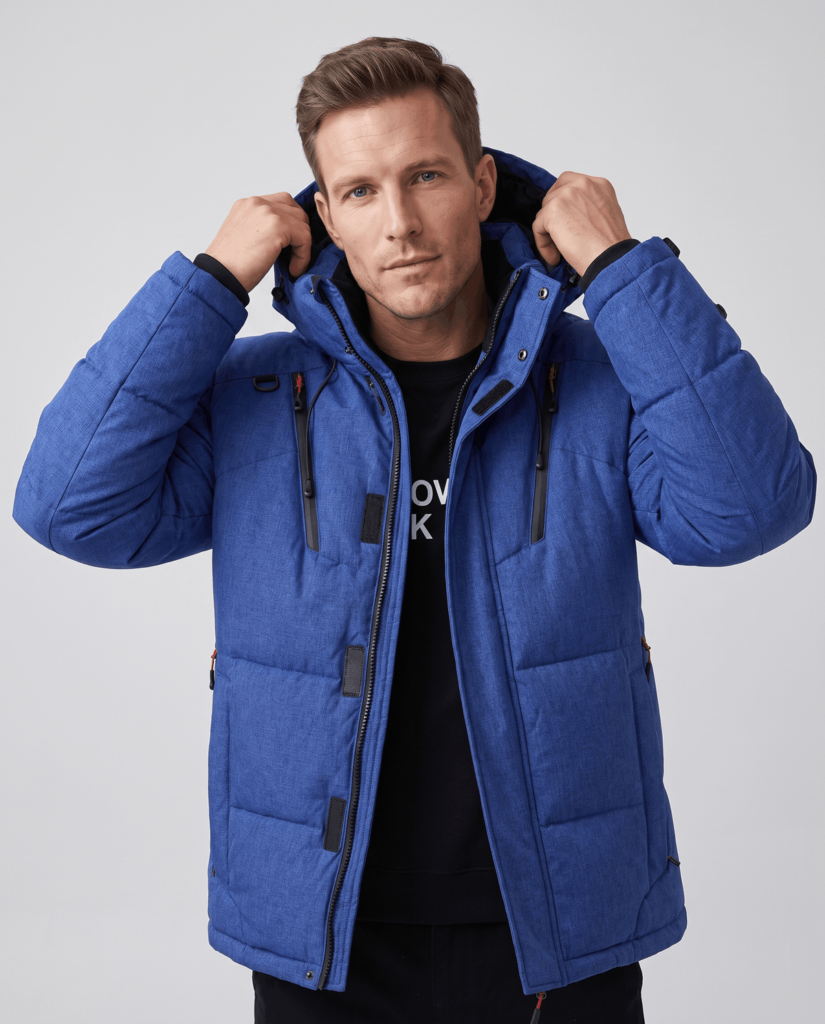 Hooded Puffer Jacket – Padded Design & Multi-Pocket Utility | Paolo