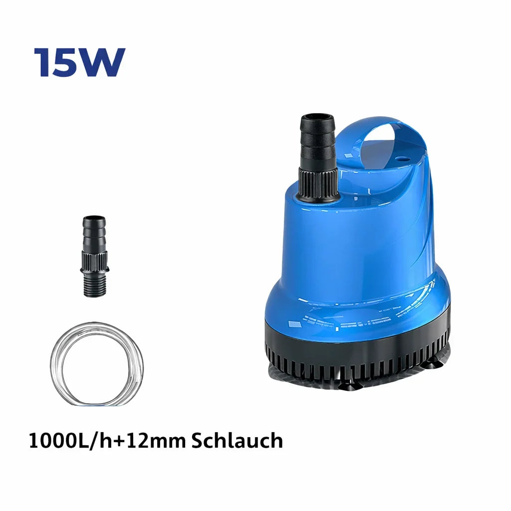 Aquarium Bottom Siphon Pump | Submersible Suction-Cup Mount
