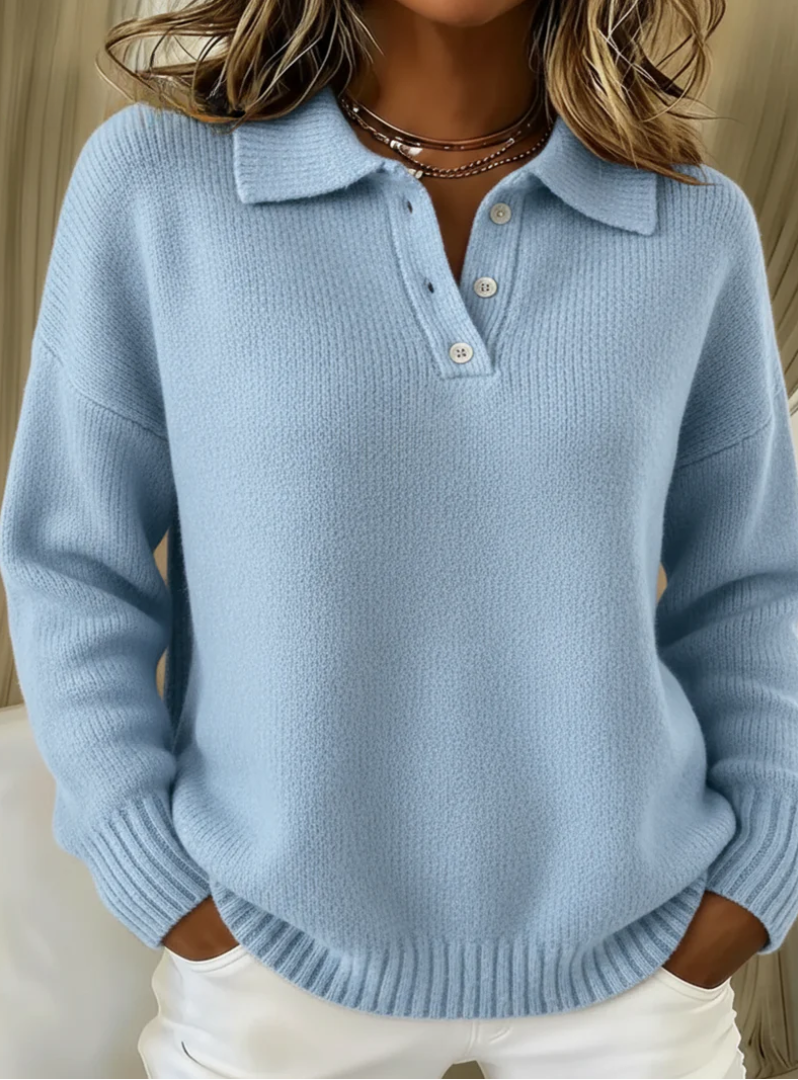 Alma | Collared Polo Sweater