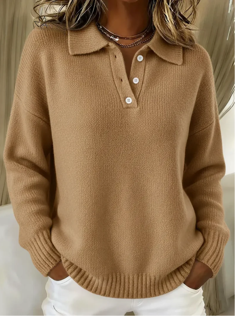 Alma | Collared Polo Sweater
