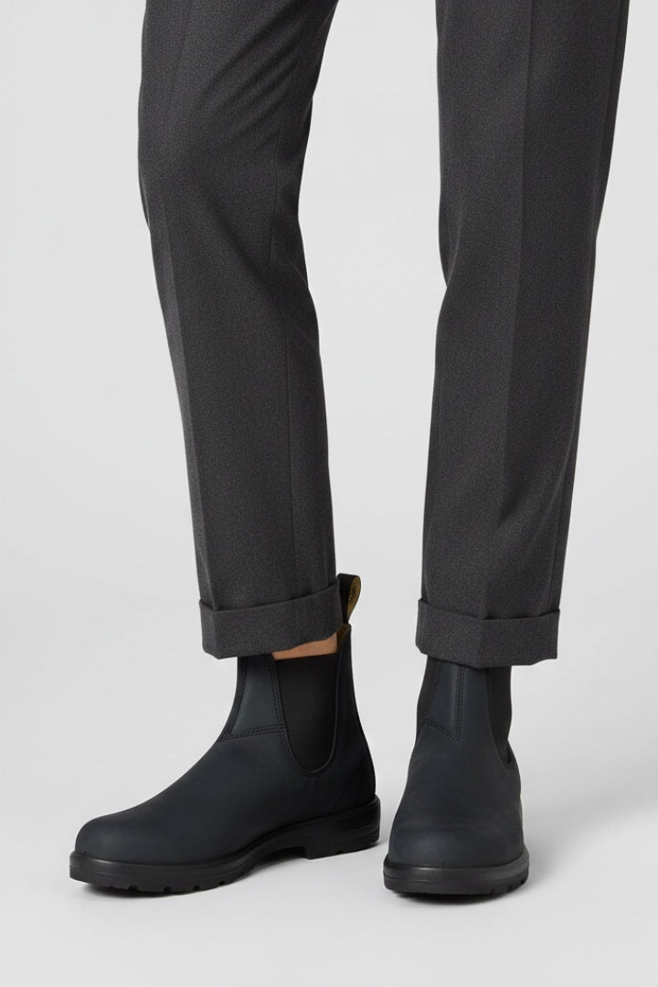 Maya | Women's Leather Chelsea Ankle Boots Slip On Chunky Sole