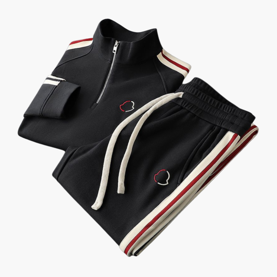 Grayson | Men's Half Zip Tracksuit Side Stripes
