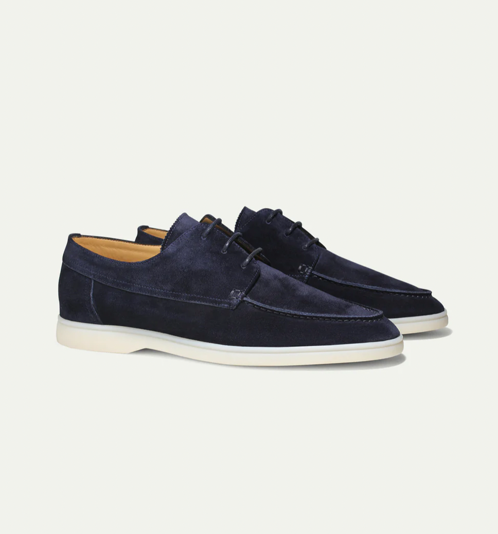 Men's Lightweight Suede Lace-Up Derby Shoes | Beckett