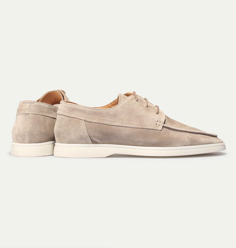 Men's Lightweight Suede Lace-Up Derby Shoes | Beckett