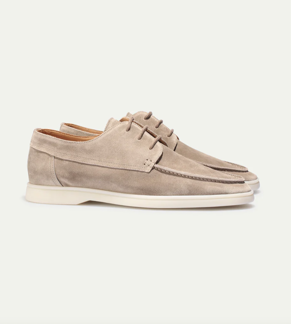Men's Lightweight Suede Lace-Up Derby Shoes | Beckett