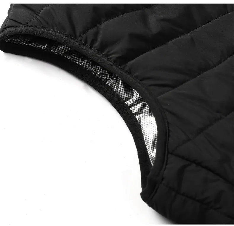 Cameron | Men's Heated Vest Quilted Stand Collar