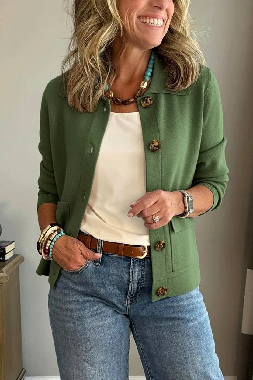 Asha - Women's Notched Lapel Cropped Jacket