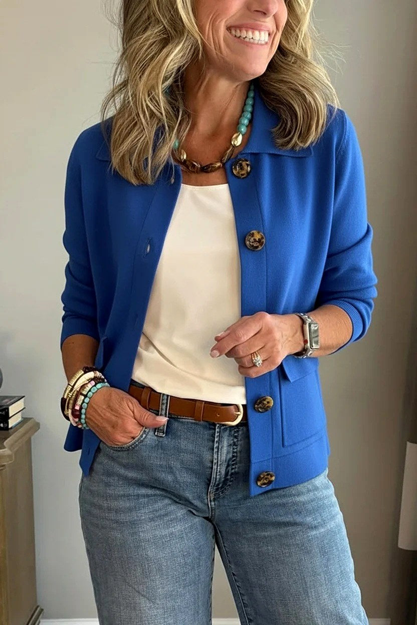 Asha - Women's Notched Lapel Cropped Jacket