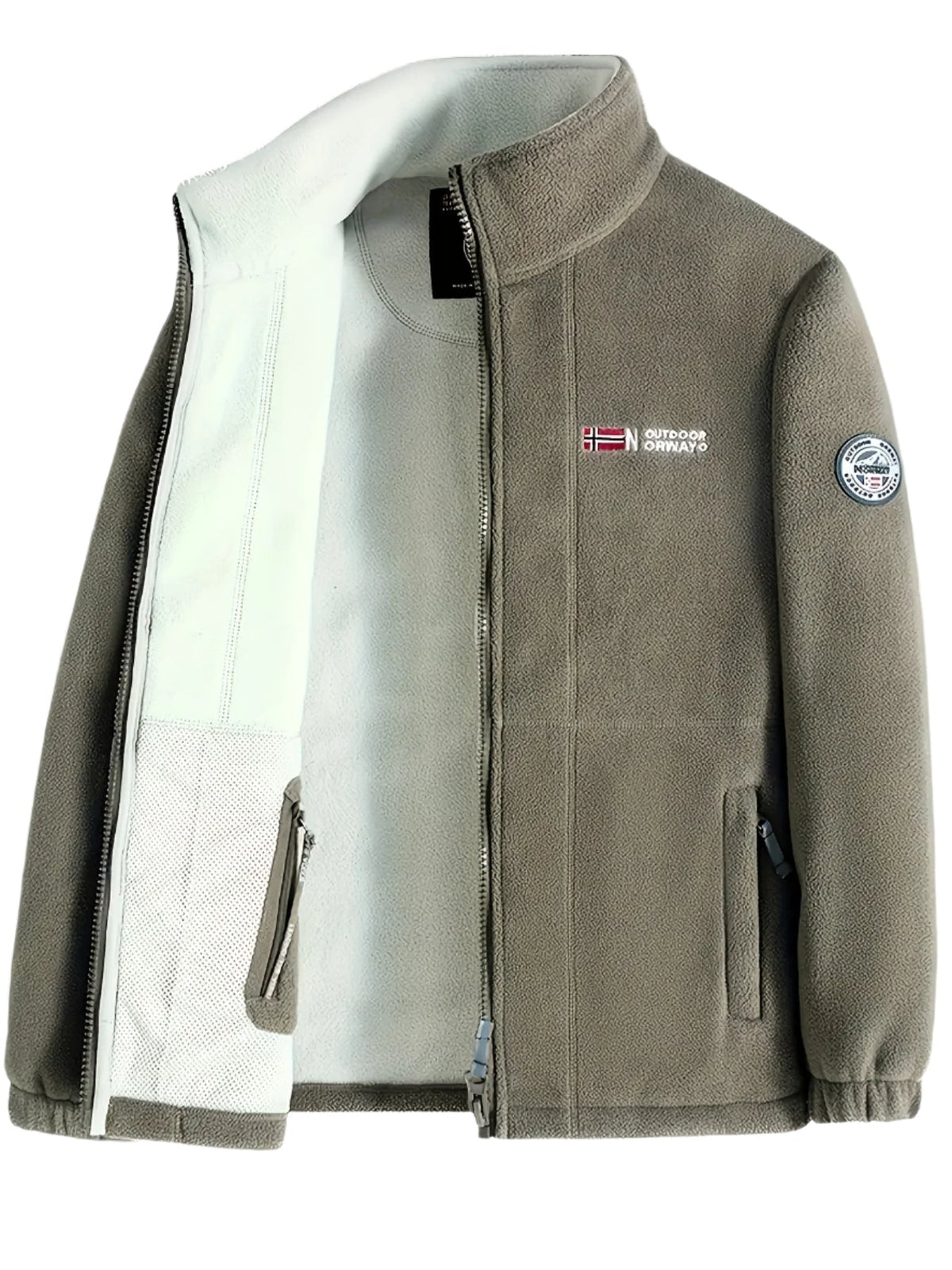 James | Men's Fleece Jacket High Collar Zip Up