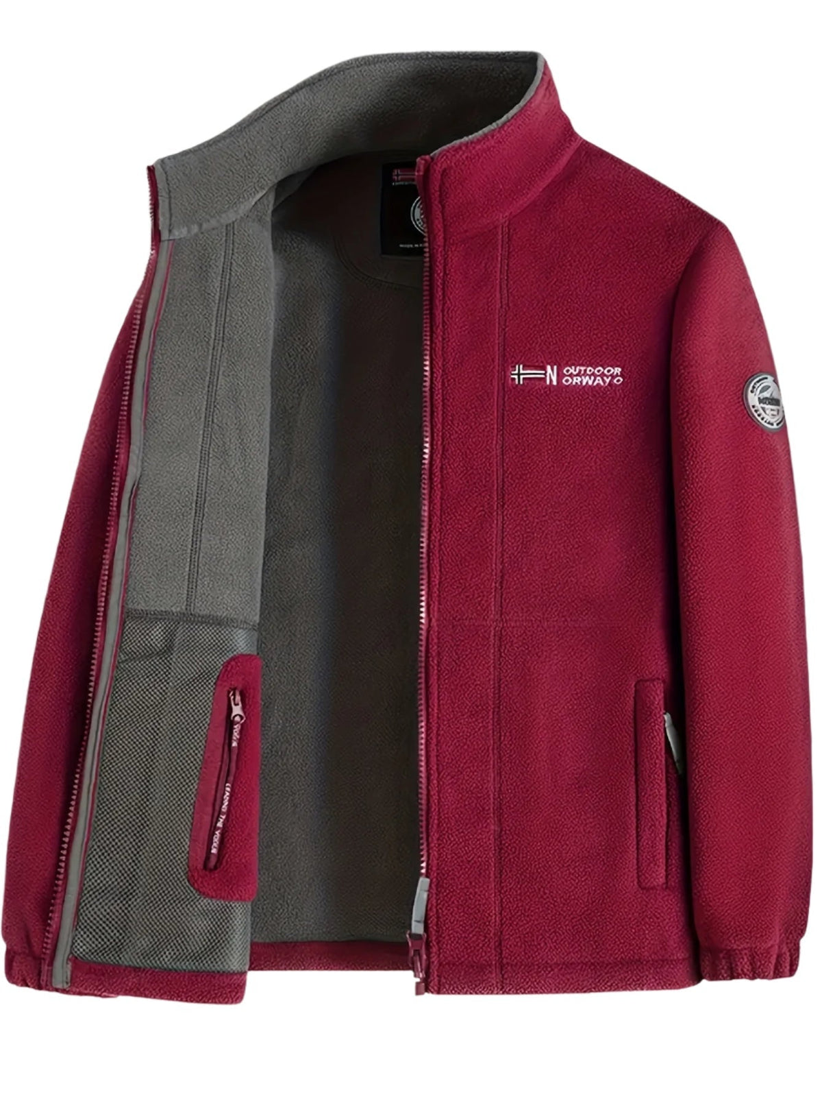James | Men's Fleece Jacket High Collar Zip Up