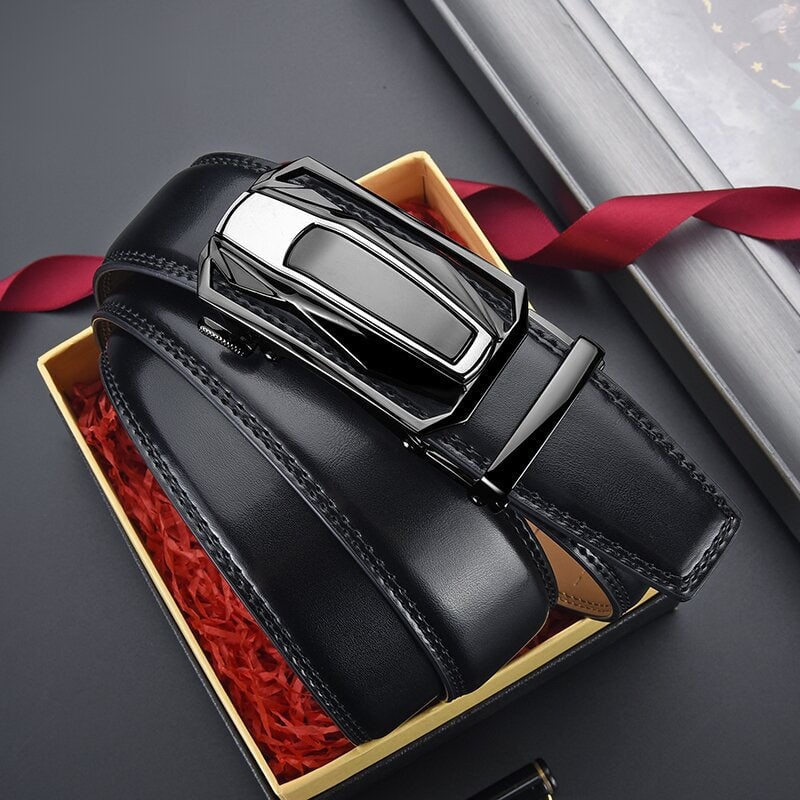 Bennett Men's Leather Ratchet Buckle Belt