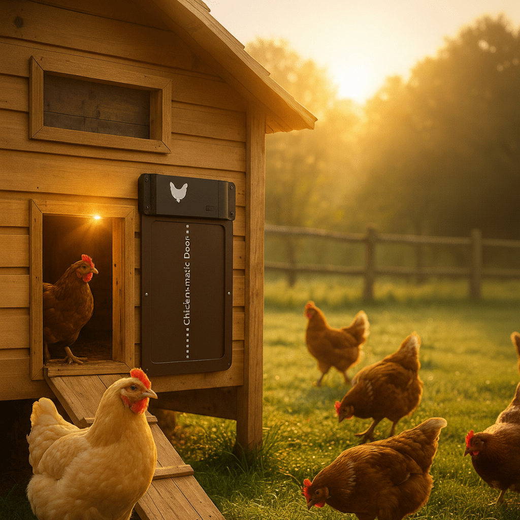 Automatic Chicken Coop Door with Light Sensor and Predator Proof Protection