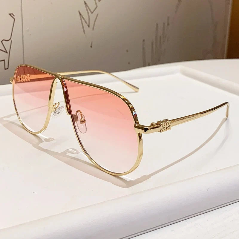 Aviator Sunglasses | Metal Frame & Gradient Lenses