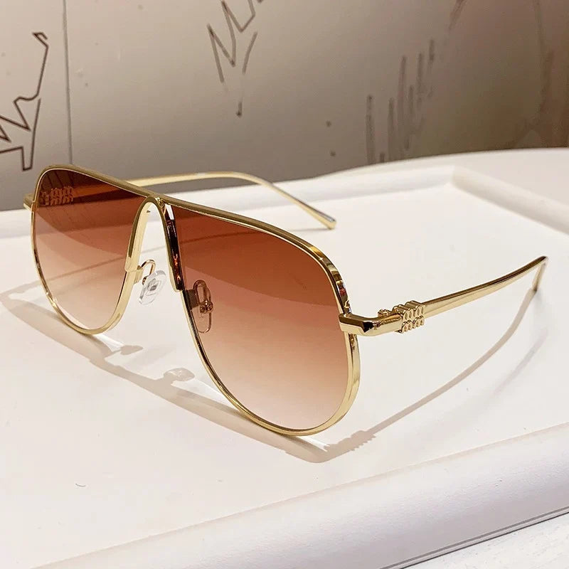 Aviator Sunglasses | Metal Frame & Gradient Lenses