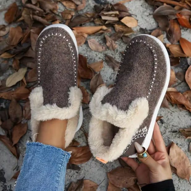 Women’s Stitched Slip-On Shoes