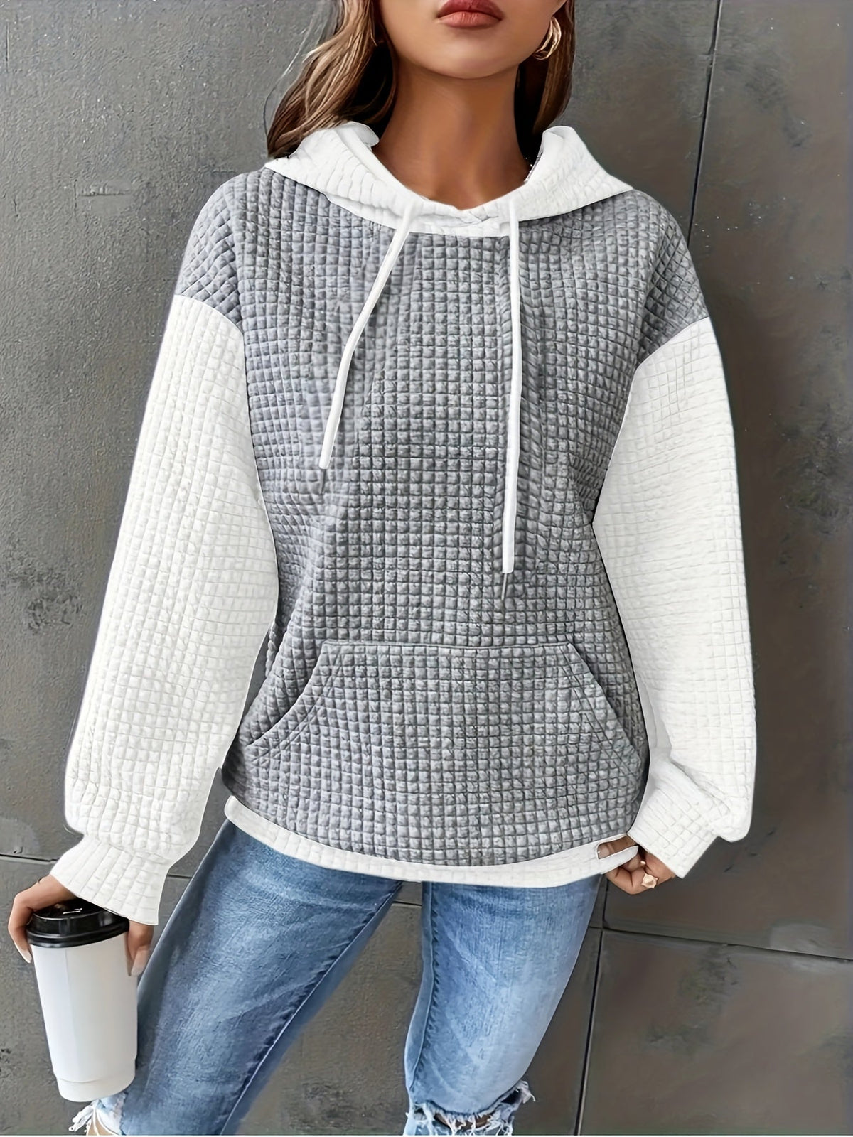 Brenna | Waffle Knit Hoodie