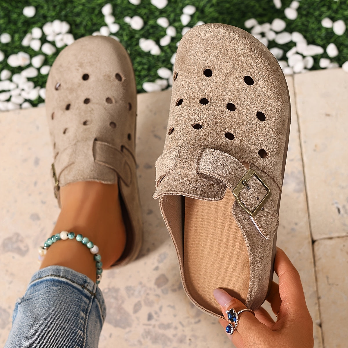 Benedetta | Buckle-Detail Slip-On Clogs