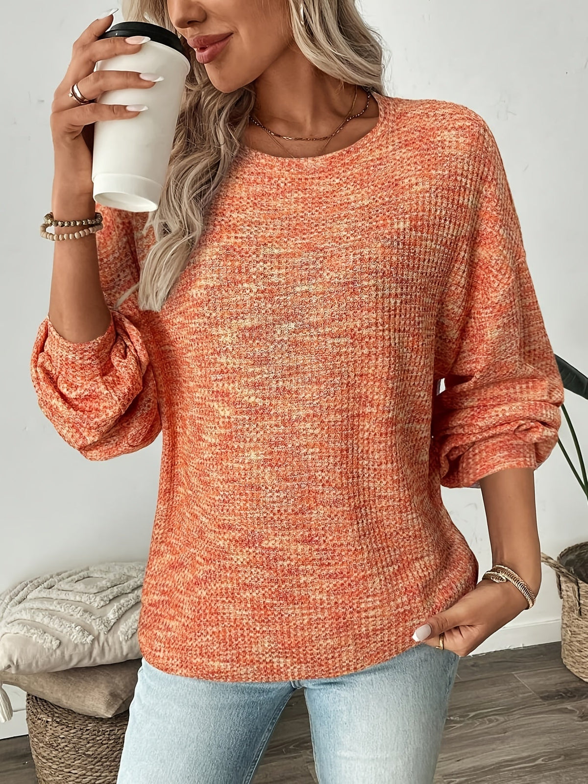 Katrina | Waffle Knit Sweater