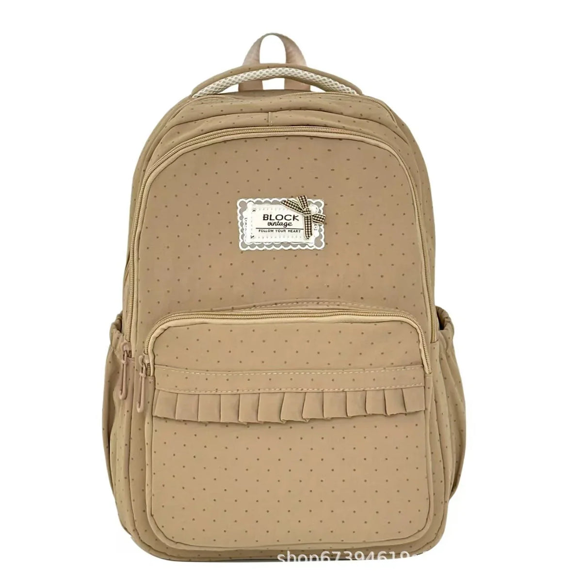 Backpack | Polka Dot Ruffle & Padded Straps